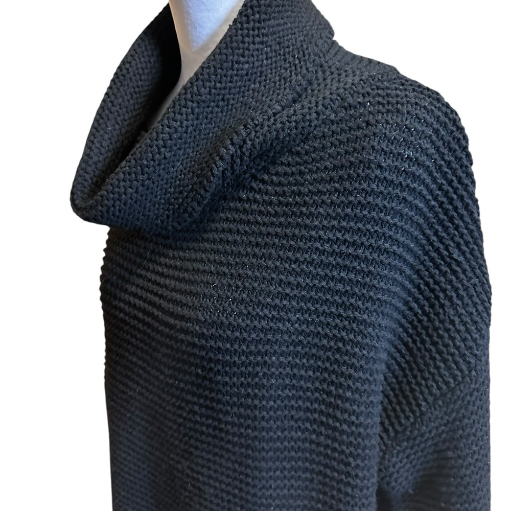 Knit Black Cowl Neck Sweater size XL - Picture 4 of 6